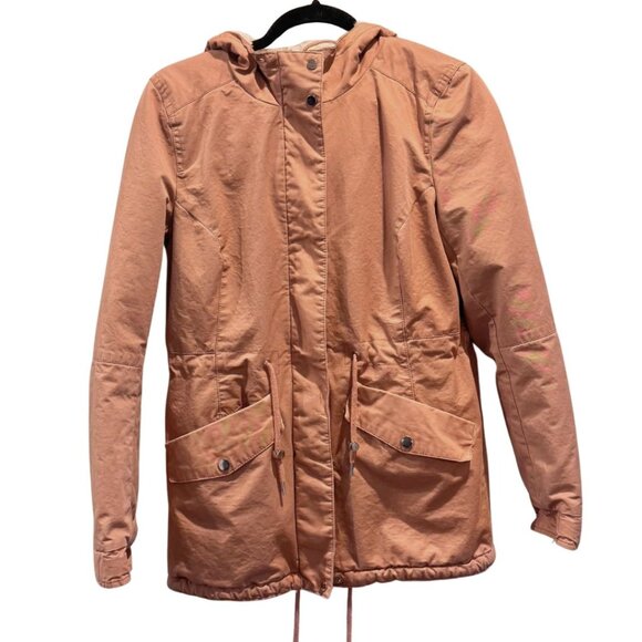 H&M Winter Coat - Dusty Pink Parka - Picture 1 of 2